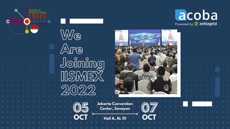 Banner Acoba We Are Joining IISMEX 2022 di Jakarta Convention Center, 5 sampai 7 Oktober